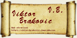 Viktor Braković vizit kartica